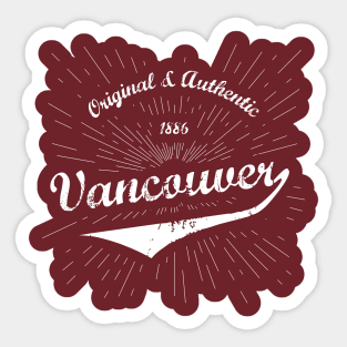 Original Vancouver City Shirt Sticker